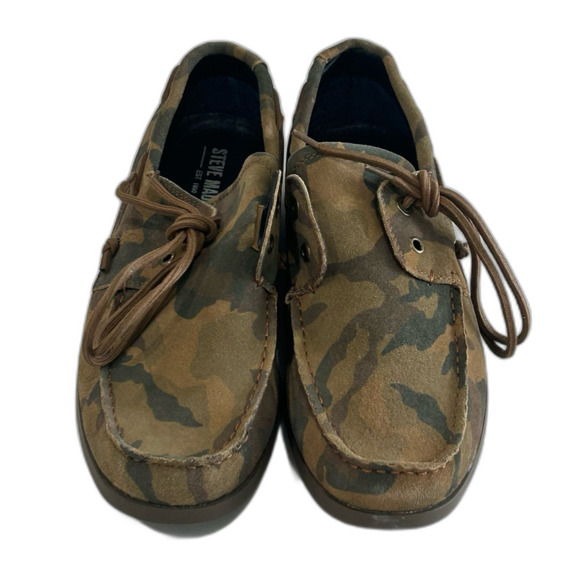 Steve Madden Shoes Men’s Size 10.5 Color Camo Boat Shoes Gametyme Slip-on Laces main image 10